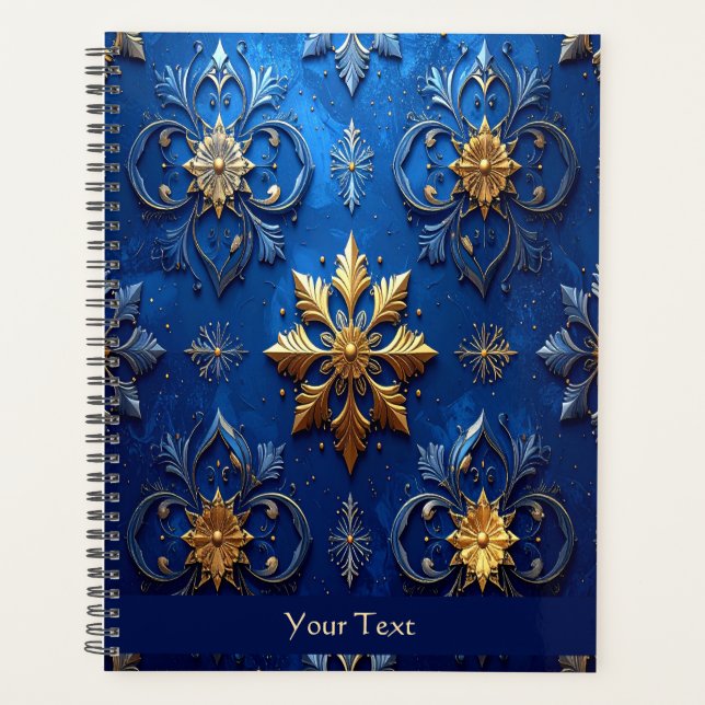 Blue Decorative Holiday Planner (Devant)