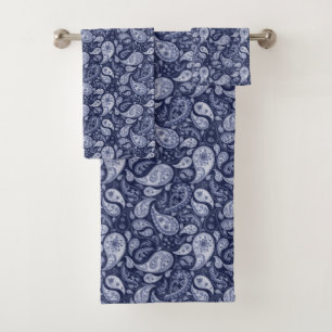 Blue Denim Paisley