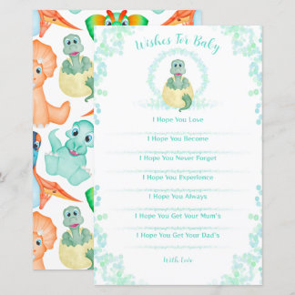 Blue Dinosaur Baby shower Game Wives For Baby