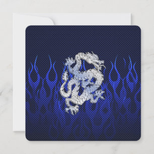 Blue Dragon en Chrome Style Fibre de Carbone
