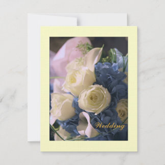 Blue Dream Felt Faire-part de mariage