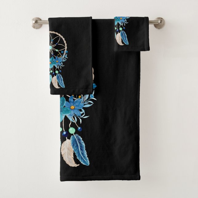 Blue Dreamcatcher Design Boho élégant (En situation)
