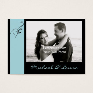 Blue Elegance Mini Enregistrer La Carte Date