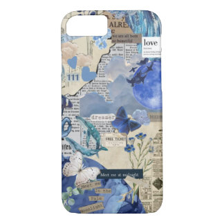 Blue esthétique iPhone & coque ipad - Collage Vint