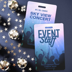 Blue Event Badge du personnel pour le concert ou l