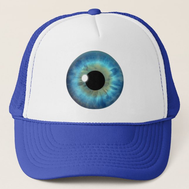 Blue Eye Iris Cool Eyeball Amusants Casquettes per (Devant)