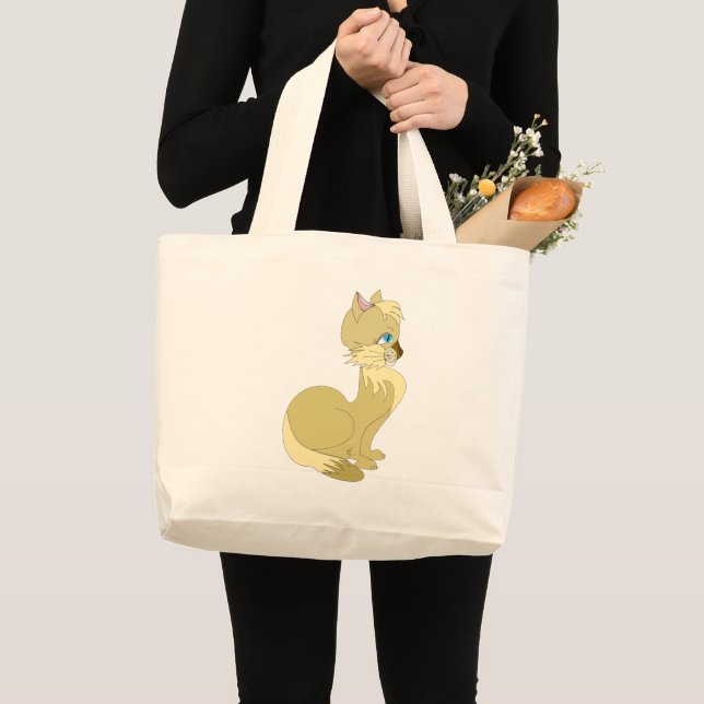 Blue Eyed Cat Tote Bag (Devant (produit))