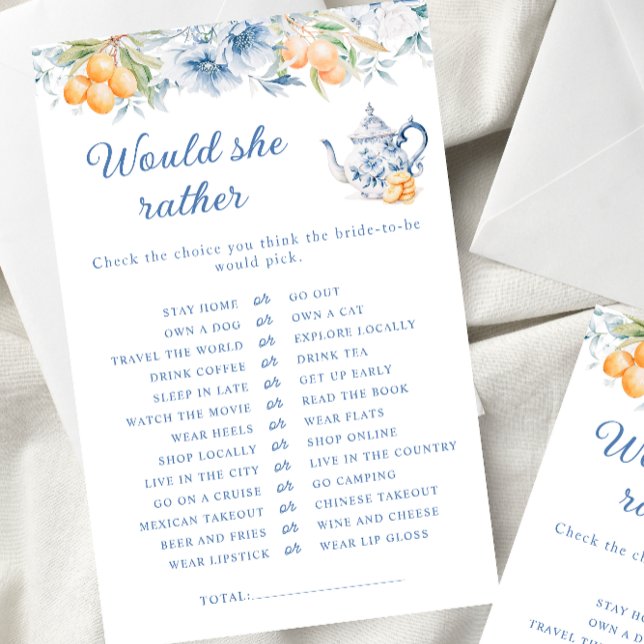 Blue Floral Tea Pot Voudrait Elle Plutôt Jeu De Ma (Créateur téléchargé)