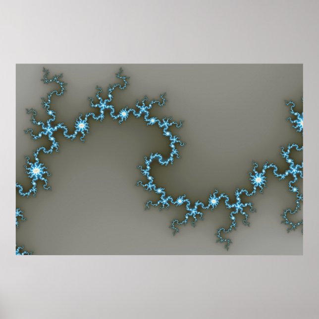 Blue - Fractal Poster (Devant)
