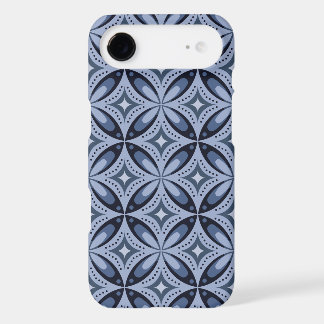 Blue Geometric Pattern Retro Style