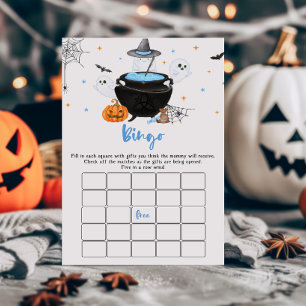 Blue Ghost Baby brasse Baby shower Bingo Jeu