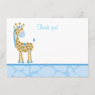 Blue Giraffe Flat Merci note