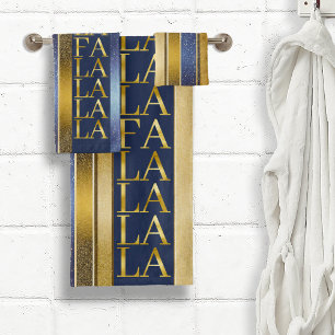 Blue Gold Fa Noël La La Motif#27 ID1009