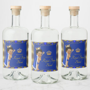 Blue Gold Prince Mini Liquor Étiquettes