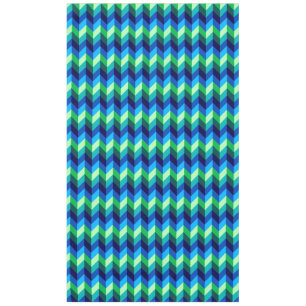 Blue Green Ombre Chevrons Grande nappe