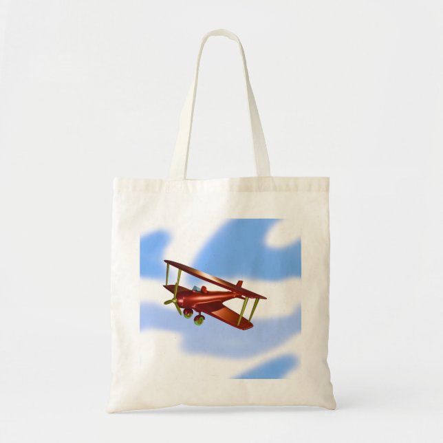 Blue Green Red Bi-plane Sac fourre-tout d'aventure (Devant)