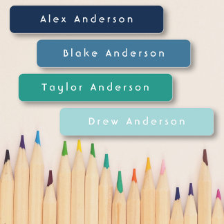 Blue Green Skinny imperméable Étiquettes pour enfa