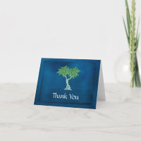 Blue Green Tree of Life Bar Mitzvah Merci