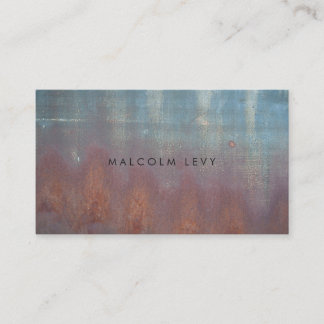 Blue Grunge Rust Mens Masculine Cartes de visite