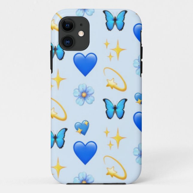 Blue Hearts - CYO- Coque de téléphone iPhone 11 (Dos)
