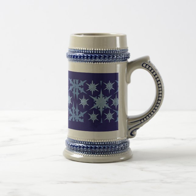 Blue Holiday Stein Mug (Droite)