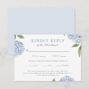 Blue Hydrangea Classic Food Choice Mariage Réponse