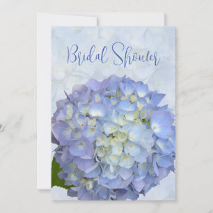 Blue Hydrangea Petite douche nuptiale Invitation