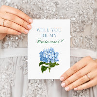 Blue Hydrangea Seras-Tu Ma Carte De Servante D'Épo