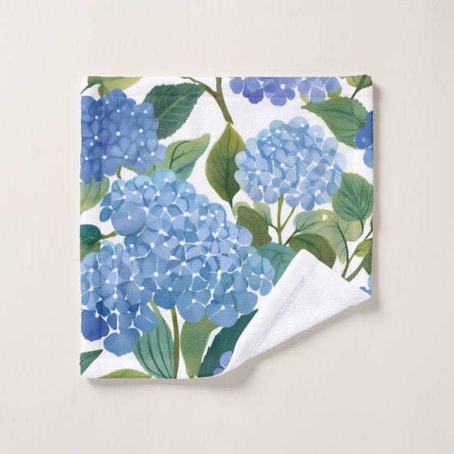 Blue Hydrangeas | Beautiful Floral Bush (Gant de toilette)