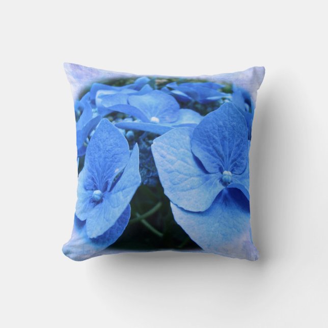 Blue Hydrangeas - Coussin (Recto)
