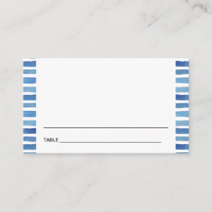 BLUE INDIGO CHEVRON BAR CARTES BAT MITZVAH