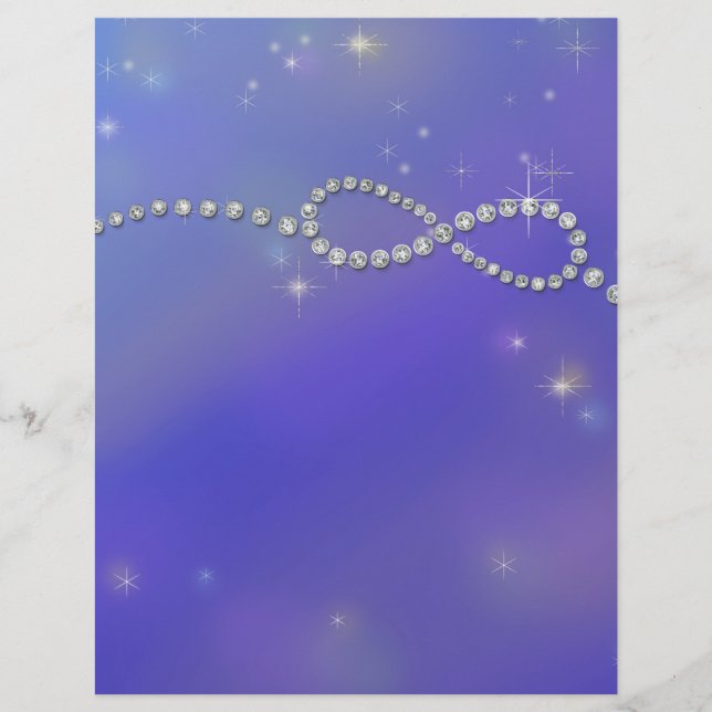 Blue Infinity Symbole Sign Infinite Love Twinkling (Devant)