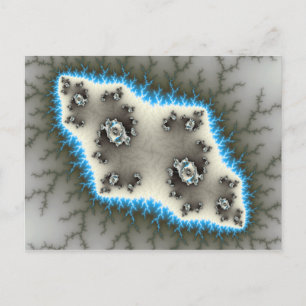 Blue Islands - Carte postale fractale