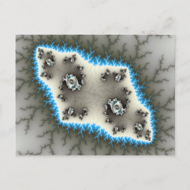 Blue Islands - Carte postale fractale (Devant)