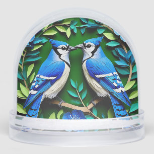 Blue Jay Birds Papier Art