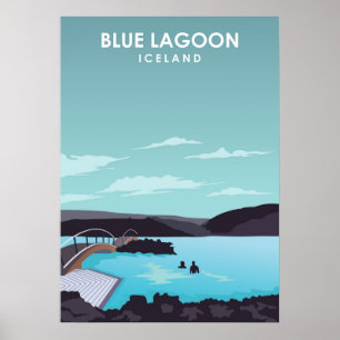 Blue Lagoon Islande Affiche de voyage