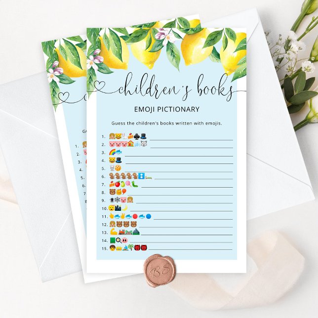 Blue Lemon livres pour enfants émoticônes jeu pict (Créateur téléchargé)