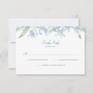 Blue Lilies Mariage aquarelle