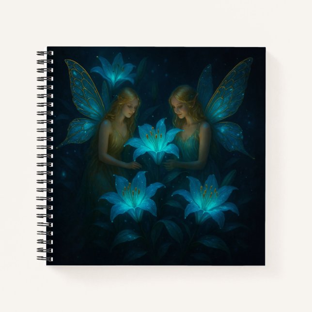 Blue Lily Fairy Art Journal (Devant)