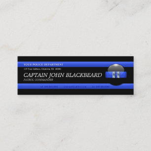 Blue Line mince Captain le carte de visite de
