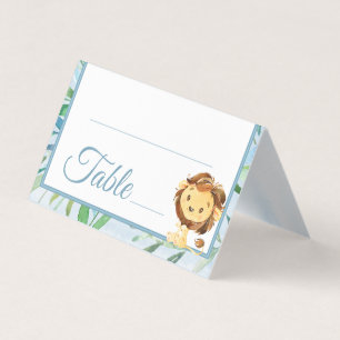 Blue Lion Boy's Baby shower Anniversaire Numéro de