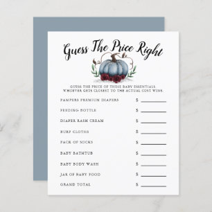 Blue Little Citrouille Baby shower Devine Le Prix