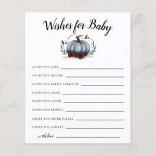 Blue Little Citrouille Wives for Baby Card