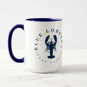 Blue Lobster Immobilier Maine 15oz Grosse Mug
