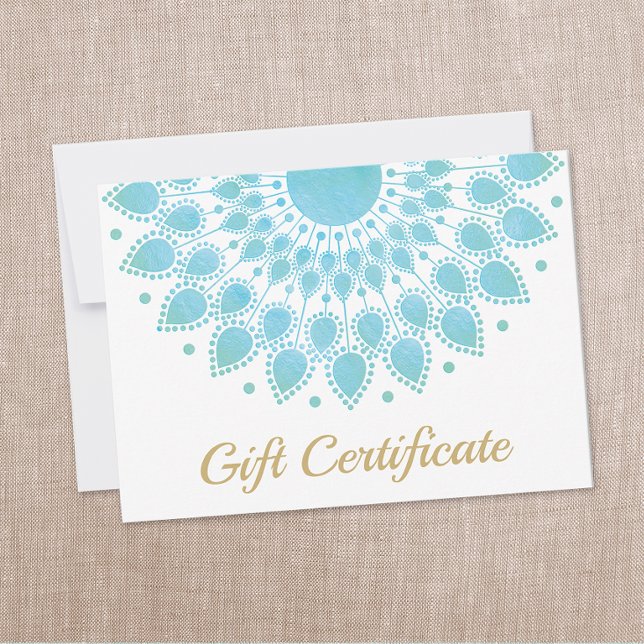 Blue Lotus Mandala Salon et certificat cadeau Spa (Créateur téléchargé)