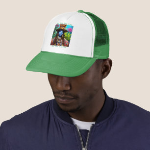 Blue Man's Majestic Dreadlocks Trucker Casquette