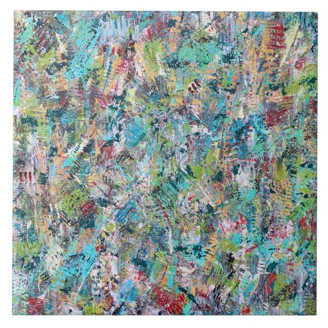 Blue Meadow 6 x 6 Carreaux en céramique (Devant)