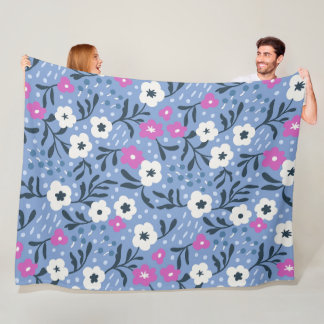 Blue Melody Couverture en polaire 60x80