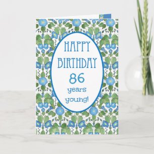 Blue Morning Glory, carte d'anniversaire spécifiqu