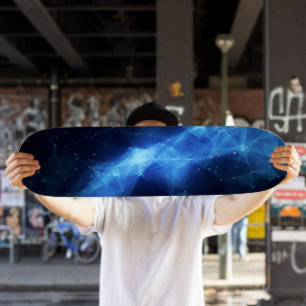 Blue Nebula Skateboard Space Skateboard Deck